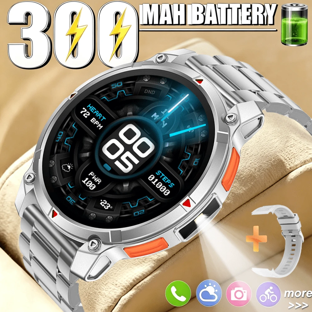 Smartwatch Baru 2026 (Dapat Menjawab/Melakukan Panggilan), Layar Bulat 1,5 Inci, Pelacak Kebugaran, Berbagai Mode Olahraga, Penghitung Langkah dan Kalori, Alarm, Kalender, Lampu LED, dan Fitur Lainnya, Kompatibel dengan Android dan iOS. - View 1