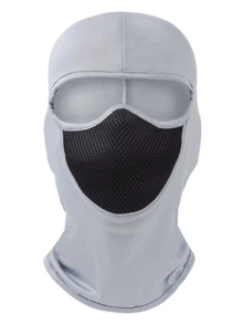 1pc/2pcs/3pcs Unisex Hollow Pattern Face Mask, Suitable For Outdoor Activities, Daily Use, Travel, Hiking, Skiing - Black - View 23