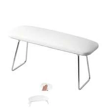 1pc High Rebound PU Nail Arm Rest, Foldable, Soft Cushion For Gel Lamp, Waterproof & Stain-Resistant Design, Suitable For Nail Art - White - View 4