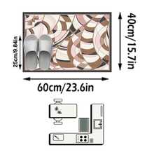 1PC Pink Brown Black White Abstract Wave Area Rug, Faux Cashmere Material Rectangular Modern Art Style Geometric Line Pattern, Machine Washable Suitable For Living Room Bedroom Daily Home Decor, Aesthetic Home Decoration - Multicolor - View 17