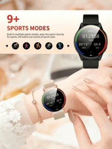 QAGSFLC Smart Watch This Popular Smartwatch Is Equipped With A 1.53-Inch High-Resolution Touchscreen, Supporting Wireless Calling, SMS Notifications, Alarm Clock, Multiple Sports Modes, Remote Photo Taking, Music Playback And More. This Multi-Functional Smartwatch Is Compatible With IOS And Android Smartphones. It Is An Excellent Gift Choice For Valentine's Day, Easter, Mother's Day, Father's Day, Halloween, Thanksgiving And Christmas. - Multicolor - View 7