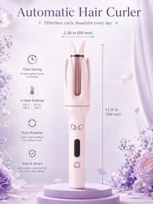 GENAI 32mm Automatic Rotating Curling Iron, Fast Heating Anti-Scald Hair Curler, Portable Travel Styling Tool, Suitable For Gifts - Multicolor - View 7