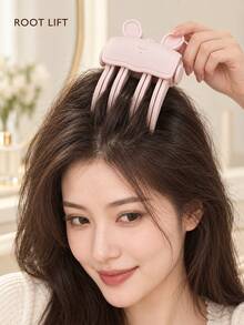 Rechargeable High Crown Hair Clip Volumizer, High Crown Comb For Fuller Look, High Crown Styling Clip, Cute Cat Rechargeable High Crown Volumizing Clip, Long-Lasting Hold Hair Clip For Bangs And High Crown - Multicolor - View 8