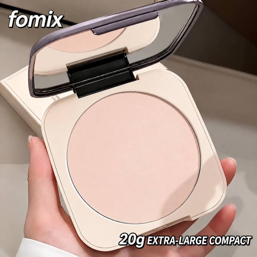 FOMIX 20g Extra Large Soft Focus Setting Powder, Lightweight Oil Control Pressed Powder, Silky Soft Matte Finish, Long-Lasting Soft Focus, Waterproof Sweat-Resistant Non-Caking Face Powder - 02#Natural Color - View 1