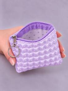 XD Women's Neutral Small Wallet, 12/6/3/1pc, Wavy Fashion Design, Suitable For Cash, Cards, Coins, Fashion Accessory, Machine Washable, No Embroidery, No Oil Edge, Small Wallet, Cute Wallet, Travel Essential Wallet, Summer Coin Purse, Holiday Gift - Multicolor - View 3
