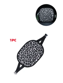 Almohada de cuello para asiento de coche con estampado de leopardo, soporte de cuello universal de fácil instalación para conducir, accesorio decorativo para coche, funda de almohada para cabeza - Lino con estampado de leopardo - Ver 10