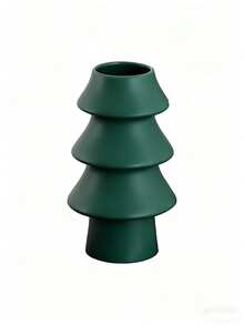 Resin Christmas Tree Vase, Red Green Holiday Flower Vase, Festive Tabletop Centerpiece For Christmas Home Decor, Living Room, Dining Table, Fireplace Mantel, Entryway, Shelf And Xmas Gift - Multicolor - View 13