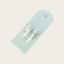 4pcs Stainless Steel Manicure Set, Perfect Gift For Friends - Green - View 4