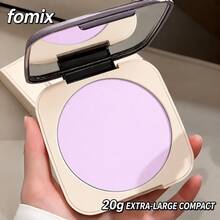 FOMIX 20g 超大容量柔焦定妝粉，輕盈控油壓粉，絲滑柔霧啞光妝效，長效柔焦，防水抗汗不結塊臉部粉餅 - 03#柔霧紫 - 查看 1