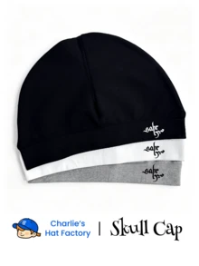 Patience Print Skull Cap, Breathable Helmet Liner Sports Cycling Beanie, Casual Daily Loose Headwear - PATIENCE - View 1