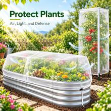 1pc Garden Plant Insect Protection Net Cover, Fine Mesh Insect Barrier, Breathable Plant Cover, Suitable For Vegetables, Fruits, Flowers, Prevents Birds And Insects Infestation - A - View 4