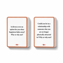 100 Topics For Date Night Couple Conversation Card Game, Meaningful Question Game, Perfect Gift For Christmas, Game Party, Engaging Interactive Tabletop Game For Adult Pair Holiday Gatherings - Multicolor - View 3