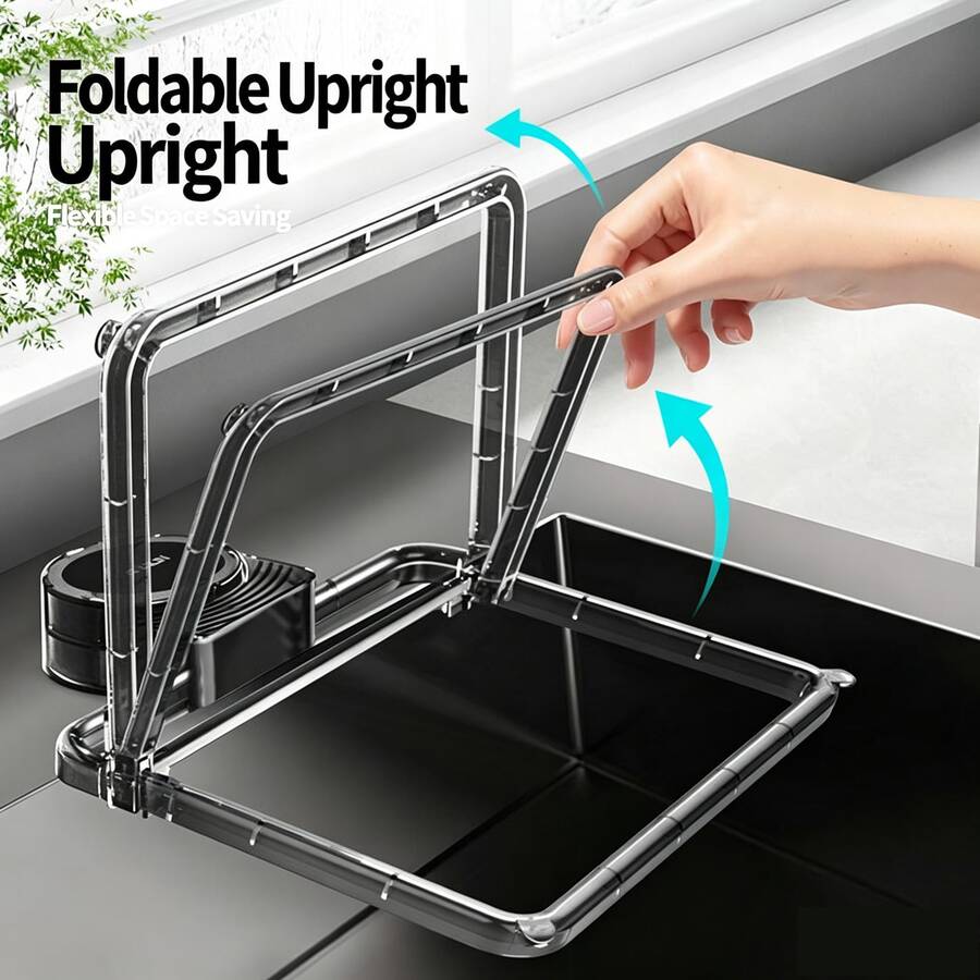 1pc Strong Adsorption Kitchen Sink Strainer, Anti-Clogging, Durable Plastic Material, Suitable For Food Residue And Waste