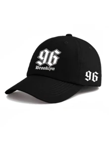 1pc/2pcs "Brooklyn 96" Pattern Print Unisex Street Fashion Outdoor Sports Baseball Cap And Crossbody Bag, Adjustable, Gift For Yourself Or Friends - Multicolor - View 11