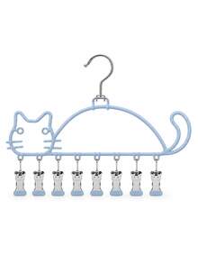 Multifunctional Stainless Steel Drying Rack Featuring A Cute Cat Design; Sturdy, Thickened, And Durable, This Versatile Rack Serves Eight Different Purposes-Perfect For Drying Items Like Underwear And Socks. A Household Essential. - Multicolor - View 15