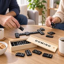 Set Domino Double Six, 28 Buah Permainan Papan Klasik dengan Kotak Penyimpanan Portabel, Ubin Domino Tahan Lama, Cocok untuk Permainan Strategi di Atas Meja, Permainan Papan Keluarga Tradisional, Aktivitas Pesta Interaktif, Hadiah Hiburan Kreatif untuk Teman dan Acara Kumpul-kumpul - MultiWarna - View 8