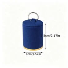Multi-Size Cylindrical Velvet Ring Display Stand, Layered Display Prop For Live Streaming And Photography, Non-Slip Ring Storage Rack, Home Storage Decor - Same Style In Multiple Colors and Sizes - View 14