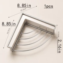 1pc/2pcs Drying Rack Kitchen Accessories, Used For Storing Tools, Soap, Sponges And Other Kitchen Supplies. Suitable For Use In Homes, Apartments, Restaurants, Farmhouses And Other Locations. - Silver - View 6