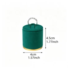 Multi-Size Cylindrical Velvet Ring Display Stand, Layered Display Prop For Live Streaming And Photography, Non-Slip Ring Storage Rack, Home Storage Decor - Same Style In Multiple Colors and Sizes - View 17