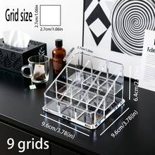 24/36 Slots Transparent Acrylic Lipstick Storage Box, Desktop Lipstick Display Rack, Bathroom Vanity Makeup Organizer Box, Compatible With Lipstick/Lip Gloss/Makeup Samples,Back To School,Bedroom Room Decor,Back To School - View 8