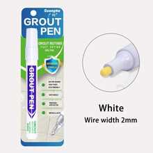 GuangNa 8 Colors Waterproof Tile Grout Pen, Wall Gap Pen, White, Black, Gray, Suitable For Tile Floor Bathroom, Stain Removal Gap Repair Tool - Grout Pen - View 20