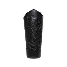 1pc Vintage Viking Style PU Leather Bracer, Unisex Celtic Dragon Embossed Arm Guard, Renaissance Festival Cosplay Costume Prop Halloween - A - View 11