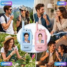 YAIUZGOO Video Intercom (2pcs) With 600mAh Rechargeable Battery, HD Camera And Voice Changer Function, Perfect Gift For Outdoor Games, Camping, Travel And Hiking - Multicolor - View 3