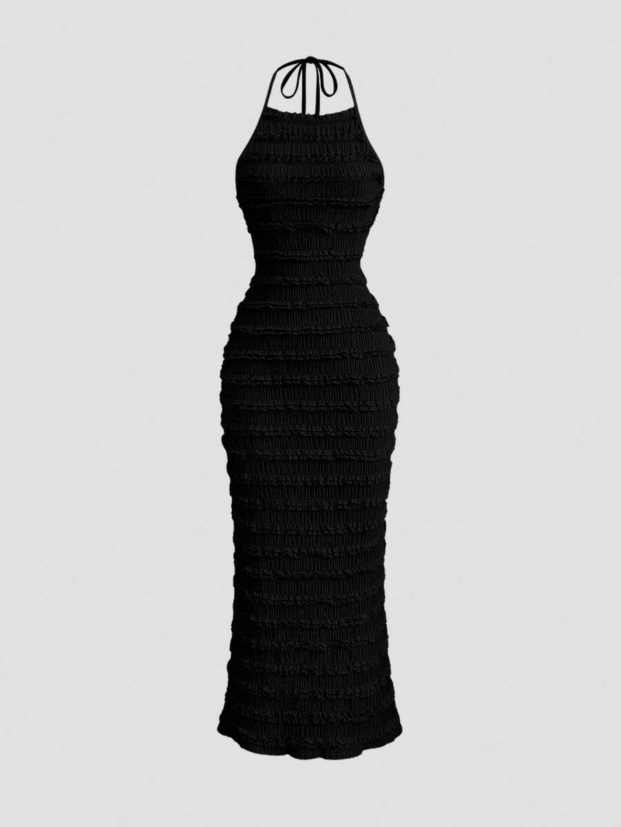 Women Long Dresses - Black - View 1