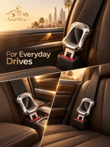 SAHRA 1pc Universal Car Seat Belt Extender, Seat Belt Buckle Compatible With Most Car Models Including H6, H2, H3, H9, M6 And F7. Practical Car Interior Accessory, Convenient For Daily Driving Seat Belt Connection. - A - View 6