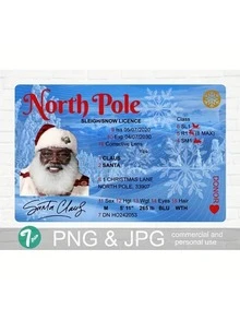 Surat Izin Mengemudi Santa yang Hilang, Dekorasi Natal, Surat Izin Terbang Kereta Luncur Santa, Kartu Identitas, Kartu Santa Claus, Surat Izin Terbang, Kotak Kunci Hadiah Malam Natal, Dekorasi Pohon Natal - MultiWarna - View 14