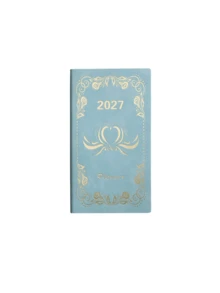 2027 Annual English Planner 365 Days Time Management A6 Daily Planner Portable Notebook - Multicolor - View 8