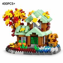 400+PCS Forest Cabin Building Block Set, 6 Styles Available, Mini Woodland House Model, Adult Collectible Desktop Display Decor, Each Style Sold Separately - Forest Cabin - View 14