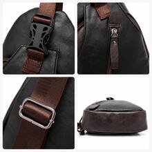 Vintage Unisex Crossbody Bag/Chest Bag, Soft And Delicate, Comfortable Touch, Casual Backpack, Suitable For Travel, Hiking, And Daily Business Use, Large Capacity - Multicolor - View 7