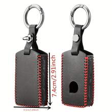Leather For Car Key Shell Zinc Alloy Keychain For Volv Key Case Car Key Cover For S60 S90 XC40 XC60 XC90 V90 - one-size - View 2