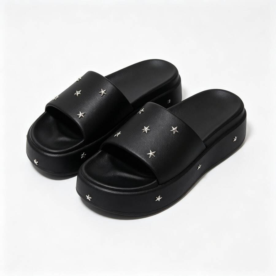 Women Slides - Black - View 1