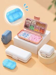 Portable Moisture-Proof Pill Box, Unisex, Travel Essential, Travel Essentials For Women, Cruise Essential, Dorm Essential, Essential For Home - Multicolor - View 8