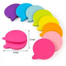 Colorful Speech Bubble Sticky Notes 3 Inch Creative Bubble Memo Pads, Writable Self-Adhesive Note Pads For Students Study Notes, Office Reminders And Labeling - one-size - View 2