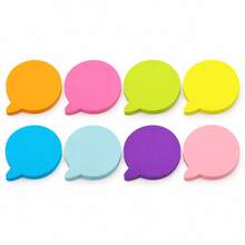 Colorful Speech Bubble Sticky Notes 3 Inch Creative Bubble Memo Pads, Writable Self-Adhesive Note Pads For Students Study Notes, Office Reminders And Labeling - one-size - View 7