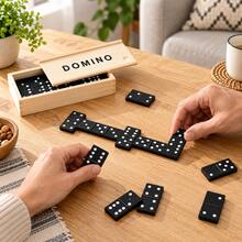 Set Domino Double Six, 28 Buah Permainan Papan Klasik dengan Kotak Penyimpanan Portabel, Ubin Domino Tahan Lama, Cocok untuk Permainan Strategi di Atas Meja, Permainan Papan Keluarga Tradisional, Aktivitas Pesta Interaktif, Hadiah Hiburan Kreatif untuk Teman dan Acara Kumpul-kumpul - MultiWarna - View 9
