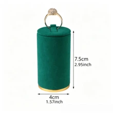 Multi-Size Cylindrical Velvet Ring Display Stand, Layered Display Prop For Live Streaming And Photography, Non-Slip Ring Storage Rack, Home Storage Decor - Same Style In Multiple Colors and Sizes - View 8