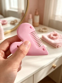 1 buah Sisir Pemangkas Rambut Kemaluan/Poni Portabel, Cocok untuk Alat Penata Rambut Kemaluan Berbentuk Hati Wanita, Alat Cukur Ringkas untuk Sisir Kemaluan - Beraneka warna - View 4