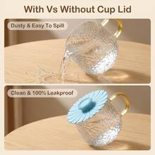 1pc Reusable Sunflower Silicone Cup Lid, Creative Sunflower Shaped Silicone Cup Lid, Leak-Proof, Dust-Proof, Heat-Insulating, Dust-Proof Heat-Insulating Mug Lid, Ideal Gift For Friends And Family, Perfect Accessory For Cups And Tableware - Multicolor - View 10