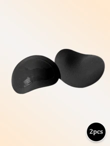 2pcs Heart-Shaped Bra Pads, Invisible Non-Slip Design, Fillable Space, Suitable For Shirts, Lingerie And Daily Swimwear, Applicable For Various Occasions Including Weddings, Formal Events And Daily Commute. Triangle Shaped Breast Pads, Used For Bras And Bikinis. - Multi-color - View 14