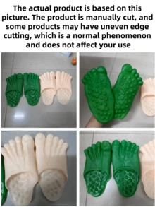 1 Pasang Sandal Kaki Besar Lucu, Sandal Jepit Jari Kaki Berwarna-warni untuk Lelucon, Perlengkapan Kostum Pesta Liburan - View 10