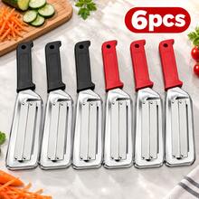 6pcs Stainless Steel Double Blade Vegetable Slicer & Julienne Shredder - Multicolor - View 18