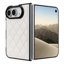1pc PU Leather Magnetic Wireless Charging Foldable Phone Case, Full Body Shockproof Protective Cover Compatible Withi Phone Duo - White - View 9