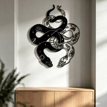 Excellent Two-Headed Snake Metal Wall Art For Indoor And Outdoor Use: Suitable For Modern Wall Decor, Classical Or Luxurious Decoration - B - View 4