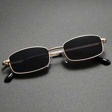1PC Retro Men's Fashion Glasses For Daily Wear Travel Vacation Business Versatile - Gold All Gray - View 2