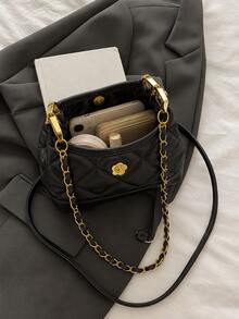 XD Fashionable Mini Vintage Small Bag, Lightweight Shell Small Bag, Chain Handbag Crossbody Bag, Suitable For Valentine's Day/Halloween Gift - Multicolor - View 5