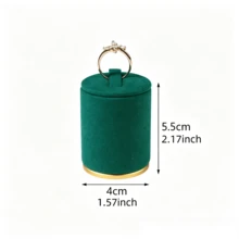 Multi-Size Cylindrical Velvet Ring Display Stand, Layered Display Prop For Live Streaming And Photography, Non-Slip Ring Storage Rack, Home Storage Decor - Same Style In Multiple Colors and Sizes - View 13